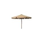 Parasol mobilier de jardin avec m�t en 330 x 330 x 254 cm bois marron