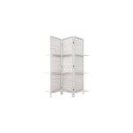Paravent 3 �tag�res tiam blanc