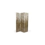 Paravent 3 pans saule gris