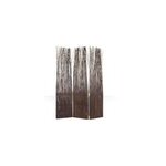 Paravent 3 pans saule marron