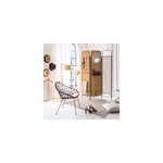 Paravent en bois de sapin et m�tal noir