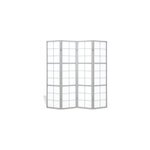 Paravent gris shoji 4 panneaux