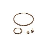 Parure blima en pierres oeil de tigre