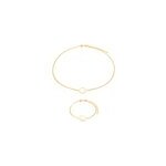 Parure hexalia en pierres howlite Parure hexalia en pierres howlite