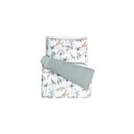 Parure de lit rversible safari vert
