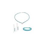 Parure lumia en pierres apatite