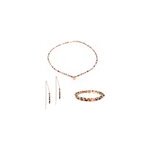 Parure lumia en pierres tourmaline