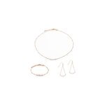 Parure piana en pierres howlite