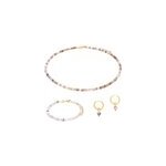 Parure serena en pierres agate botswana