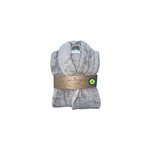 Peignoir en coton bio, coloris gris, tai