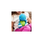 Peluche bouillotte dinosaure bleue