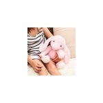 Peluche bouillotte lapin rose
