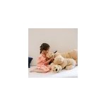Peluche chien hector pliss miel 35 cm