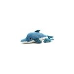 Peluche dauphin maman et son b�b� bleu