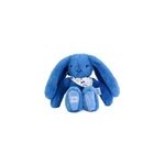 Peluche lapin fleurette bleu 25 cm