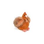 Peluche poule poulette rousse 20 cm
