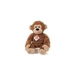 Peluche singe brun ultra douce 30 cm