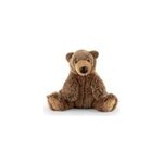 Peluche sonore ours brun 24 cm