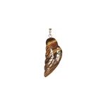 Pendentif aile d'ange en oeil de tigre