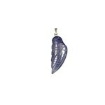 Pendentif aile d'ange en quartz bleu