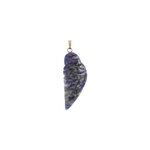 Pendentif aile d'ange en sodalite
