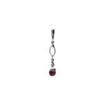 Pendentif ambre argent