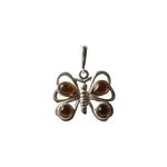Pendentif ambre argent
