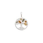 Pendentif argent 925 ambre baltique