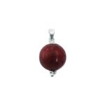 Pendentif boule en argent et gorgone