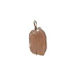 Pendentif brut enchass en quartz rose