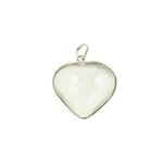 Pendentif coeur en cristal de roche