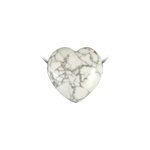 Pendentif coeur pierre perc�e en howlite