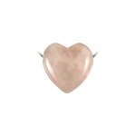 Pendentif coeur quartz rose Pendentif coeur quartz rose