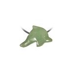 Pendentif dauphin aventurine verte