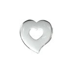 Pendentif donut coeur cristal roche Pendentif donut coeur cristal roche