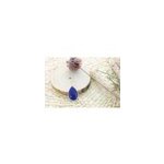 Pendentif goutte lapis lazuli & argent