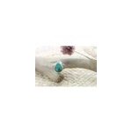 Pendentif goutte malachite & argent
