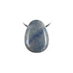 Pendentif goutte quartz bleu