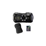 Pentax compact �tanche wg - 90 noir + etui + sd 8 go