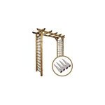 Pergola droite + kit ancrage