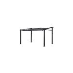 Pergola murale 3 � 4m fr�jus grise - structure aluminium