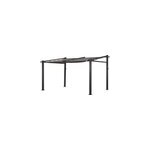 Pergola murale 3 � 4m fr�jus taupe - structure aluminium
