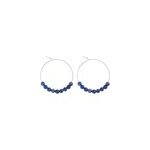 Petites cr�oles lapis lazuli & argent