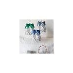 Petite suspension origami design bicolore en papier