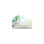 Photophore cristal de sel blanc cylindre