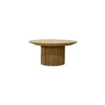 Piana - table basse ronde d80 cm en teck massif