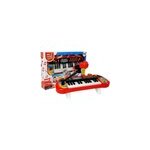 Piano clavier 24 touches usb microphone rouge pour enfants
