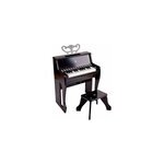 Piano droit interactif noir