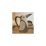 Pichet, carafe ou vase oiseau en grs