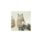 Pichet, carafe ou vase poisson coloris sable